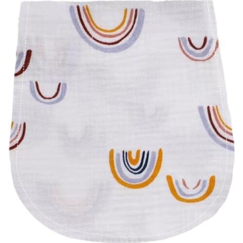 Baby Facecloth Cotton Burp Cloth Curved Absorbent Gauze Washcloth Newborns Soft Bibs Bath Towel Handkerchief