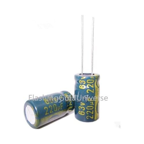 63V 220UF 220UF 63V Electrolytic Capacitors volume: 10*16 best quality New origina