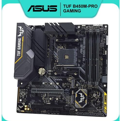 Socket AM4 ASUS TUF B450M PRO GAMING Desktop Motherboards DDR4 128G AMD B450 Support R3 R5 R7 R9 cpus M.2 SATA 6Gb USB 3.1 ATX