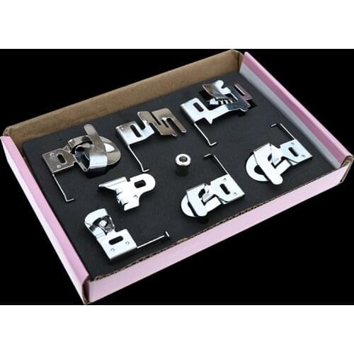 Multifunction Household Sewing Machine Parts Presser Foot Press Feet Side Cutter Overlaying Elastic Tapes Crimping tools