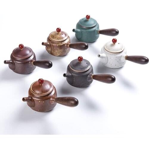 Teapot Special Offer Japanese Handmade Coarse Pottery Teapot Kung Fu Tea Ceremony Tea Set Gift