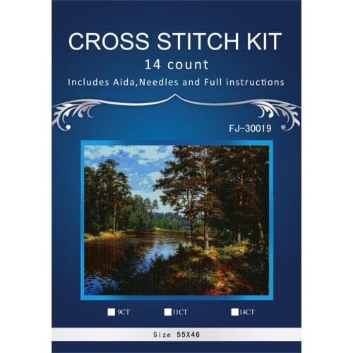 New Embroidery Counted Cross Stitch Kits Needlework - Crafts 14 ct DMC Color DIY Arts Handmade Decor Forest