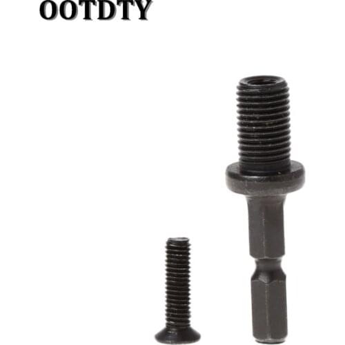 OOTDTY 1/4inch 6mm Hex Shank Keyless Drill Bit Chuck Adapter Converter Quick Change Tool