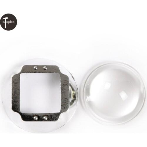 1Set 44mm Optical Glass LED Lens 60 Degree + 50mm Reflector Collimator + Fixed Bracket For 100W High Power LED Chip