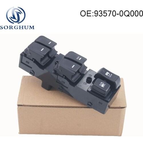 Front Left Power Window Lifter Switch 93570-0Q000 935700Q000 For Hyundai Elantra