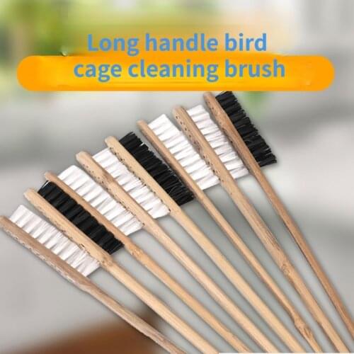 Parrot Long Handle Bird Cage Brush Bird Cleaning Brush Pet Products Long Handle Bird Cage Cleaning Brush