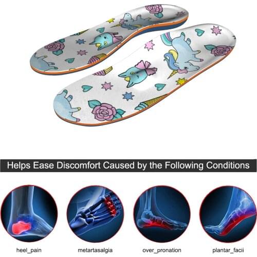 Anti-slip, Shock-absorbing Arch Support Insole With Cute Design Cover