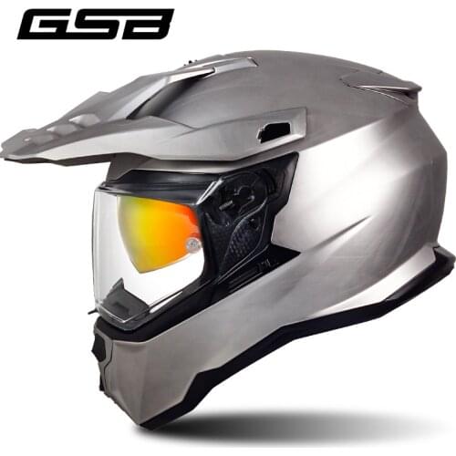 New Arrival GSB XP-22 Motocross Detachable Rally Off-road Motorcyle Helmet Build-in Bluetooth Headset Slot Capacete Casco