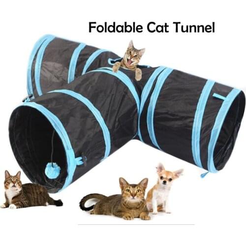 Pet Tunnel Cat Play Tunnel Foldable Cat Tunnel Kitten Toy Bulk Toys Rabbit Tunnel Cat Cave