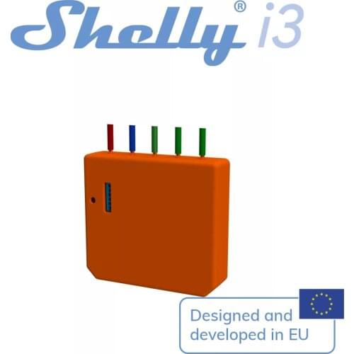 Shelly i3 Smart Home WiFi Switch Control Remotely Compatible With Alexa Google Assistant 3 AC Inputs Multi-click Support NO HUB