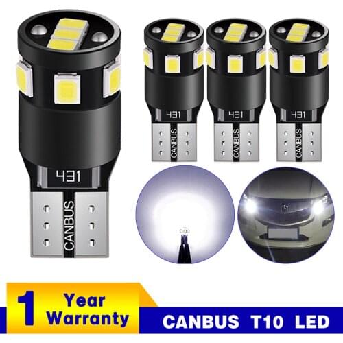 A pack T10 W5W Signal Lamp Led Canbus Bulb 12V 9SMD 2835Chips W5W LED 168 194 Auto Wedge Parking Light Reading Dome Light