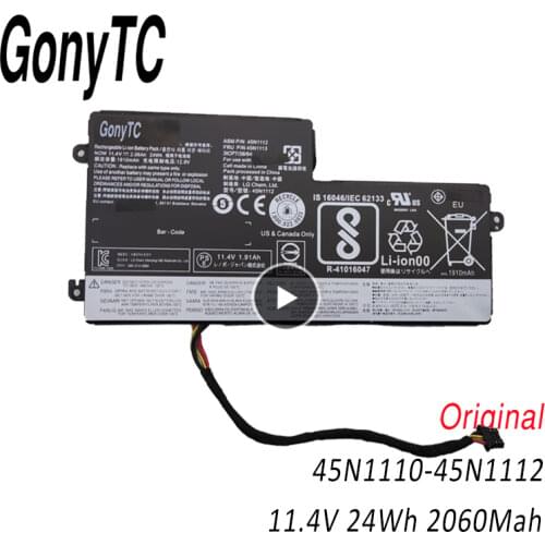 GONYTC 45N1110 11.1V 24WH 45N1111 Internal Battery for Lenovo ThinkPad T440 T440S T450 T450S X240 X250 X260 X270 Notebook
