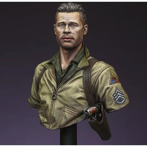 1/16 War Daddy, WW2 US Tank Commander, Resin Model Bust GK, Military theme, Unassembled and unpainted kit