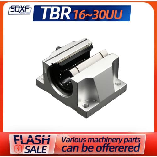 1/2/4PCS linear bearing widened open box slider TBR16/20/25/30UU