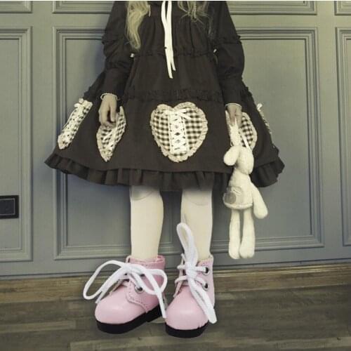 1 Pair Exquisite Doll Shoes Toy Soft Decorative Lovely Doll Short Snow Boots for Children Entertainment