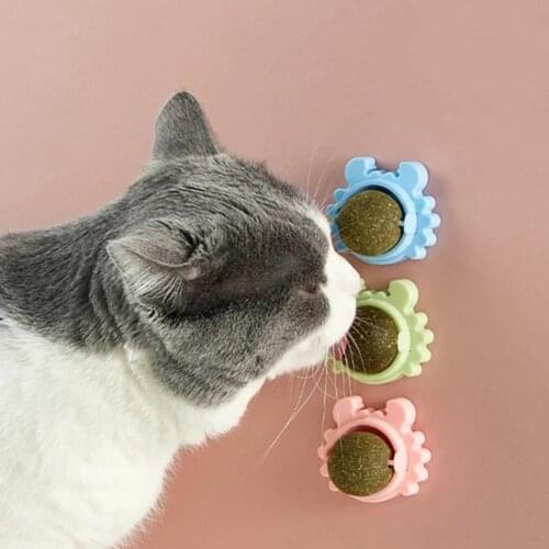 1PC Candy Licking Nutrition Cat Sugar Ball Cat Snacks Catnip Ball Molars Teeth Cleaning Cat Energy Ball Toy