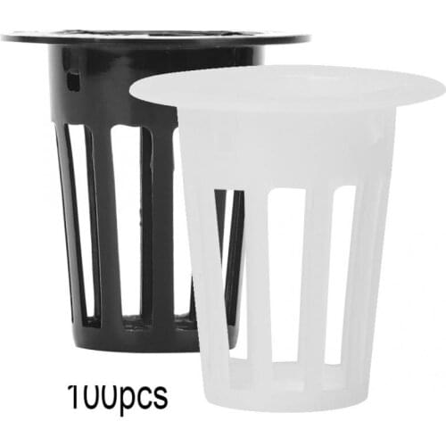 100Pcs Greenhouse Hydroponics Mesh Pot Soilless Cultivation Plant Flower Growing Basket Hydroponic colonization Mesh Pot Basket