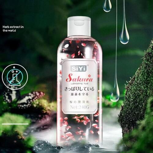 240ML Sex Lubricant Sakura Scent Water-Soluble Lubricants Moisturize Lubricants oil Gay Anal sex Lubricant Vagina Massage Oil