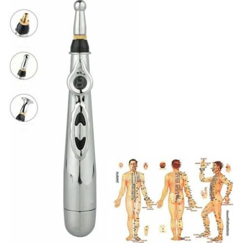 3/5 Heads Electronic Acupuncture Pen Electric Meridians Laser Therapy Heal Massage Pen Meridian Energy Pen Relief Pain Tools