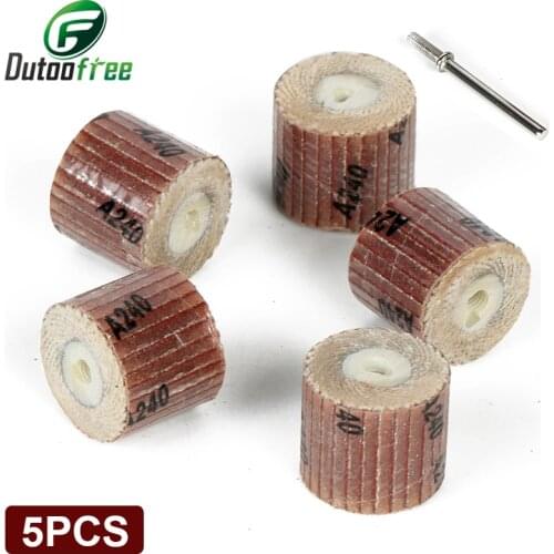 TUNGFULL 5pcs Sandpaper Disc Dremel Accessories Polishing Sand Paper Tools Abrasive Paper For Dremel Rotary Tool Sanding Paper