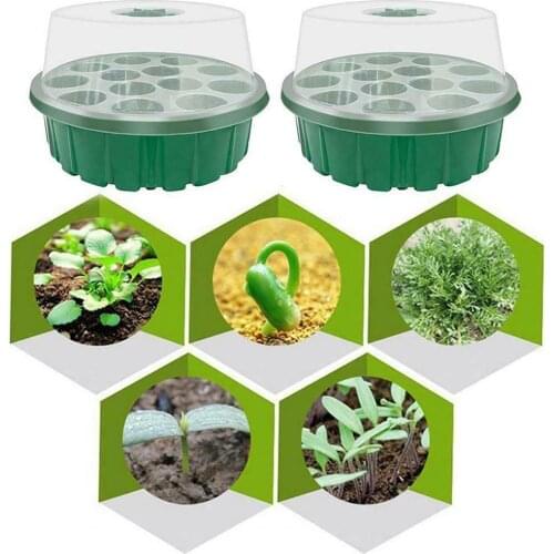 70% Dropshipping!!Planting Basket Round Shape Double-layer Plastic Mini Plant Nursery Tray for Potatoes