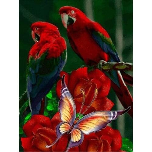 Flower Roses DIY 11CT Cross Stitch Embroidery Kits Needlework Craft Set Cotton Thread Printed Canvas Home Decoration Room