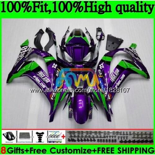 Purple green Injection For KAWASAKI ZX1000 ZX 10R 1000CC 18BS.22 ZX-10R ZX10R 11 12 13 14 15 2011 2012 2013 2014 2015 Fairings
