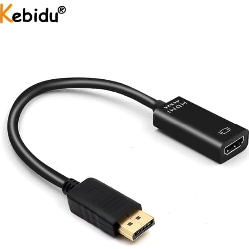 KEBIDU New 4K 1080P DP to HDMI-compatible Cable Adapter Display Port Cable Converter For PC Laptop Projector Displayport Adapter