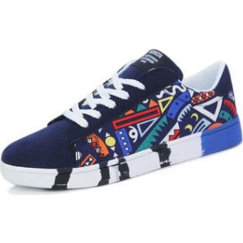 New Men Sneakers Casual Shoes Men Lovers Printing Fashion Flat Tenis Men Vulcanized Shoes