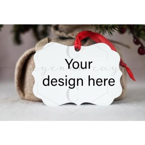 2022 Hot Sales Sublimation Aluminum Benelux 2.75x3.94" Ornament Blank Full Colors Printing with Red Robbins