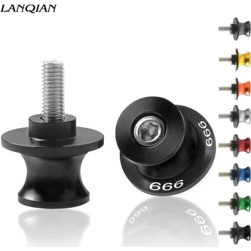 Motorcycle 8MM High Quality CNC Aluminum Swingarm Spools Stand Slider Arm Drop Sliders Swing Screw For Ducati 999 R S 2005 2006