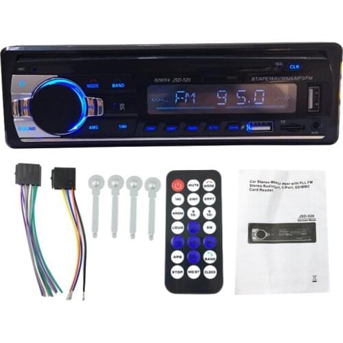 NEW-Car Radio Stereo Player Digital Bluetooth Car MP3 Player 60Wx4 FM Radio Stereo Audio Music-USB/SD with in Dash AUX Input