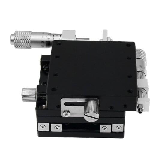 XY axis 40 * 40 manual translation stage micrometer sliding table steel ball guide, LGY40-R, XY40-L