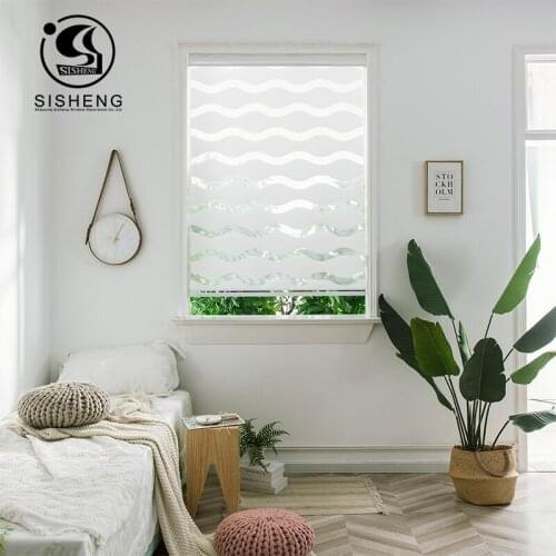 Popular Wave Style Zebra Blinds Customized Roller Shades for Home Decorate