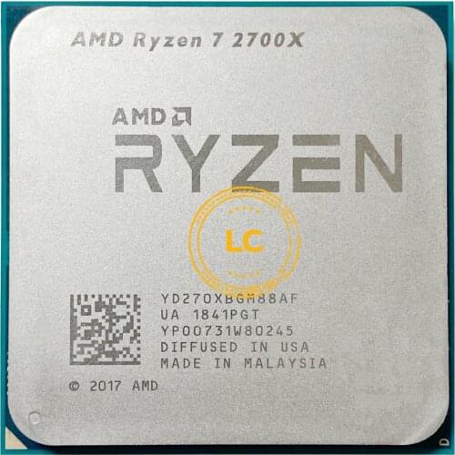 AMD Ryzen 7 2700X R7 2700X 3.7 GHz Eight-Core Sixteen-Thread 16M 105W CPU Processor YD270XBGM88AF Socket AM4