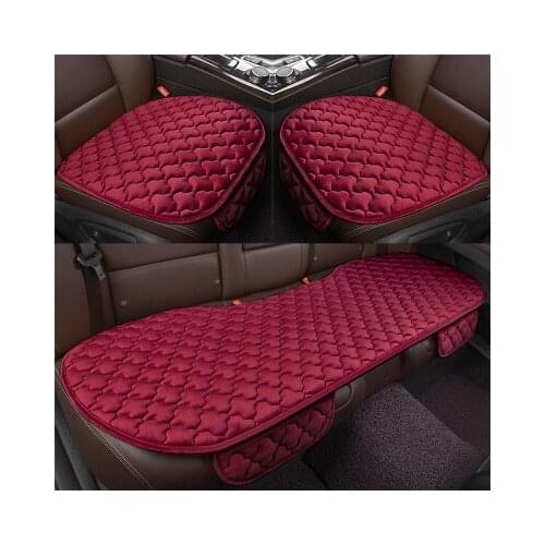 Furry Backless Anti-skid Seat Cushion 3 pieces 1 set New Type of Vehicle Seat Cushion 2 front seats and 1 back seat
