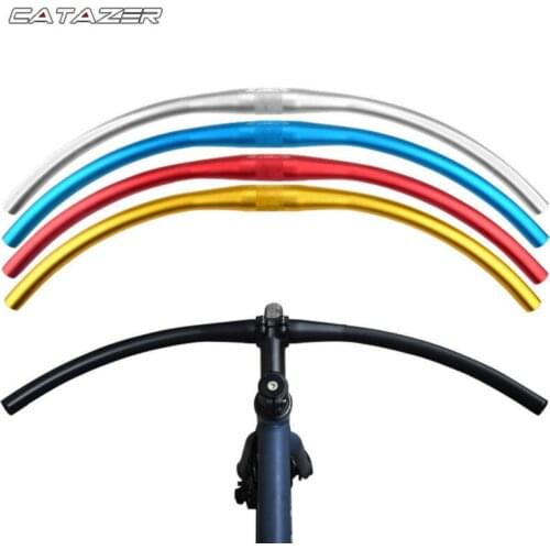 Aluminum Alloy Bicycle Handlebar MTB Road Bike Steering Handlebar Bend Handlebar Multi-Colors 31.8*620mm City Bike Handlebar