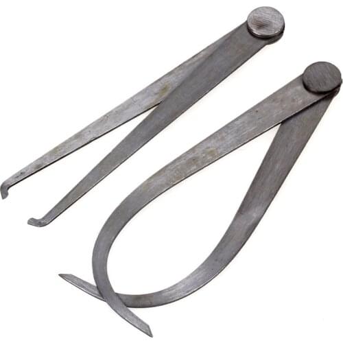 2pcs Caliper Stainless Steel Calipers Pottery Clay Ceramic and Sculpture Carving Hand Tool Measuring Tool