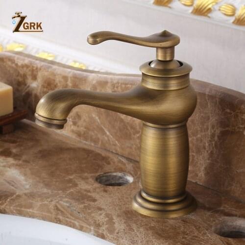 ZGRK Basin Sink Faucet Water Mixer Water Tap Toneir Bath Faucet Brass Bathroom Mixer Tap Wash Basin Mixer Taps Bathroom Crane