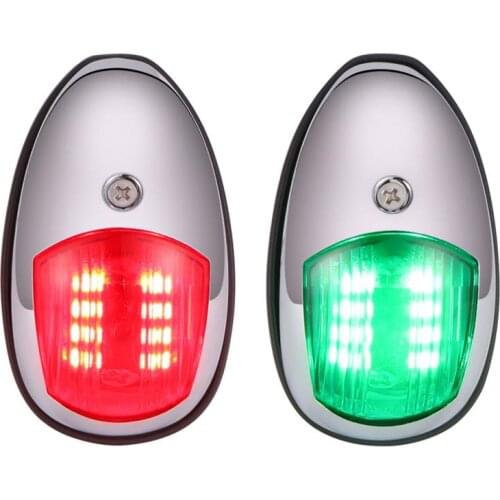 2Pcs/Set 12V 3W 8LED Universal ABS LED Navigation Light Signal Warning Lamp Signal Lamp For Marine Boat Yacht Truck Trailer Van
