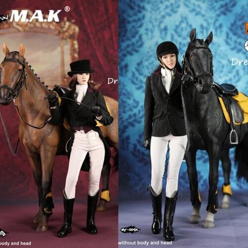 In Stock 1/6 MF004A/B Women Sexy Equestrian Clothing Female Business Suit Clothes & Horse & Accessory Model For 12" Action