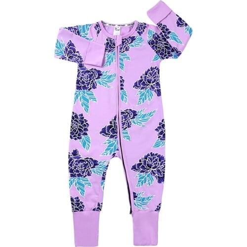 Spring Autumn Newborn Baby Clothes floral Baby Girl Clothes Outfits Boys Rompers Kids Costume For Girls Infant Jumpsuit MR252