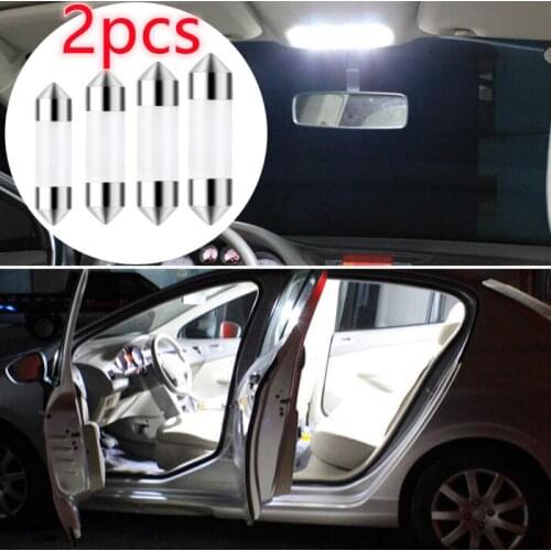 1/2 Pcs C5W COB Car LED Bulb 41mm 39mm 36mm 31mm 12V Car Signal Bulb Auto Reverse Parking Lights Car Interior Reading Light