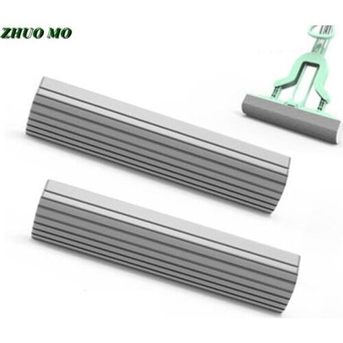 2pcs sponge Mop Head Absorbent Mop Replacement for Kitchen bathroom living room 2 color Magic cleaning cloth Home Floor Cleaning