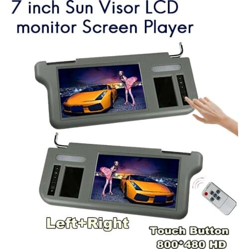 7 Inch Car Sunvisor Interior Rear View Mirror Sn Lcd Monitor DVD/VCD/GPS/TV Player Rear Camera Sun Visor