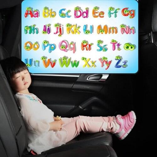 Car Cartoon Magnetic Sun Protector Side Window Sunshade Curtain Adjustable Sunscreen for Baby