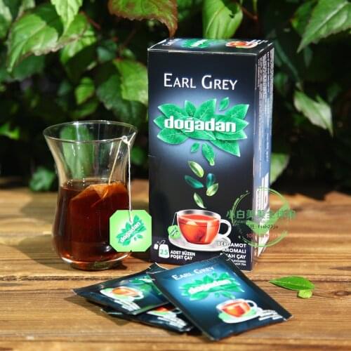 Free shipping Turkey Dogadan Jue Black Tea Brewing Bag Earl Gray Bergamot Black Tea