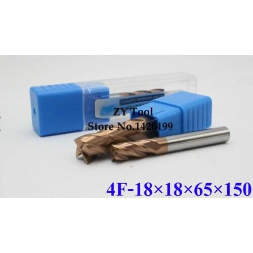 1PCS HRC60 Extend carbide alloy Milling cutter 4F-18*18*65*150L,high quality tungsten steel milling cutter,CNC milling Tools