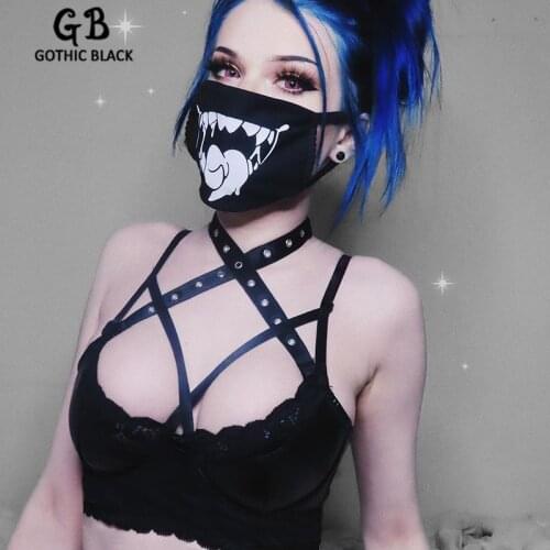 Gothic Black Hiking Clothing