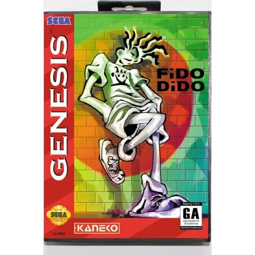 Fido Dido 16bit MD Game Card For Sega Mega Drive/ Genesis with Retail Box